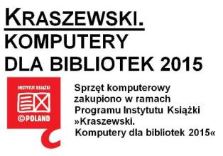 Informacja o pragramie Kraszewski dla Bibliotek 2015 - logo programu